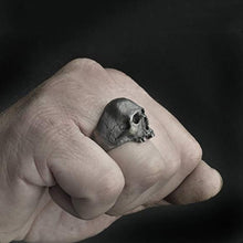 Load image into Gallery viewer, C56213 2pcs Punk Vintage Skull Ring Horror Skull Ring Men Gift, 12, 13, 14