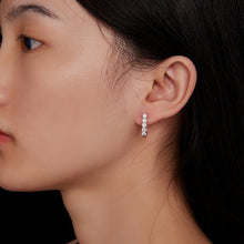 Load image into Gallery viewer, Sterling Silver S925 Moissanite U-Shaped Pattern Earrings, MSE011