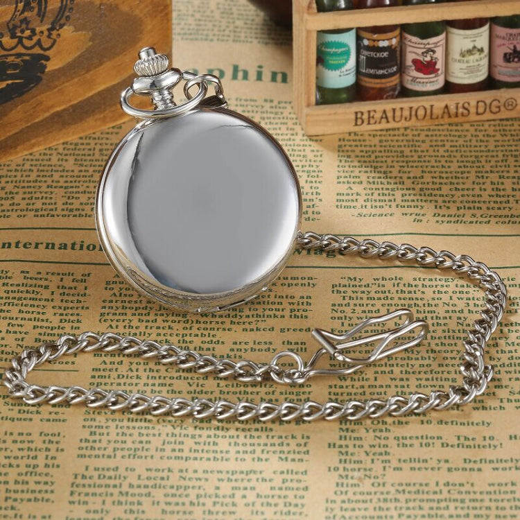 pm240 Classic Double Open Double Face Vintage Manual Mechanical Pocket Watch with Roman Lettering