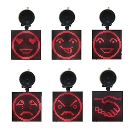 P4-32x32 RGB Full Color Emoticon Picture LED Car Display Wireless Transmission Wifi Custom, P4-32x32 RGB USB