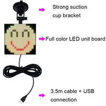 Load image into Gallery viewer, P4-32x32 RGB Full Color Emoticon Picture LED Car Display Wireless Transmission Wifi Custom, P4-32x32 RGB USB