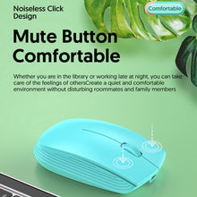Load image into Gallery viewer, 811 3 Keys Laptop Mini Wireless Mouse Portable Optical Mouse, Spec:, Charging Version (Black), Charging Version (White), Charging Version (Pink), Charging Version (Blue), Charging Version (Beige), Double Model (Black), Double Model (White)             ...