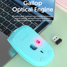 Load image into Gallery viewer, 811 3 Keys Laptop Mini Wireless Mouse Portable Optical Mouse, Spec:, Charging Version (Black), Charging Version (White), Charging Version (Pink), Charging Version (Blue), Charging Version (Beige), Double Model (Black), Double Model (White)             ...