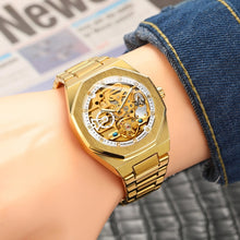 Load image into Gallery viewer, FORSINING F980 Luminous Three Eye Six Shot Weekly Steel Belt Men Fully Automatic Mechanical Watch