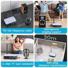 Load image into Gallery viewer, M9 Pro 5.1 Bluetooth Receiver Launcher FM Radio 4 In 1 NFC Audio Adapter