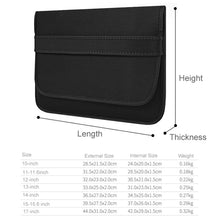 Load image into Gallery viewer, Neoprene Laptop Lining Bag Horizontal Section Flap Clutch Bag, 12 Inch, 13 Inch, 14 Inch, 15 Inch, 17 Inch, 10 Inch