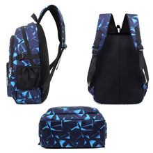 Load image into Gallery viewer, WA208 3 In 1 Diamond Print Canvas Backpack Shoulder Bag Student Schoolbag, 3 In 1 Grey, 3 In 1 Red, 3 In 1 Blue, 3 In 1 Rose Red