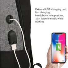 Load image into Gallery viewer, 3 In 1 Computer Shoulder Bag Oxford Cloth Schoolbag Multifunctional USB Business Bag