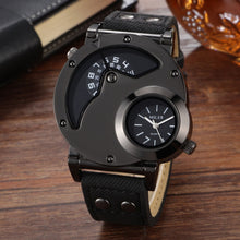 Load image into Gallery viewer, MILER Large Dial Dual Movement Canvas Band Men Wrist Watch
