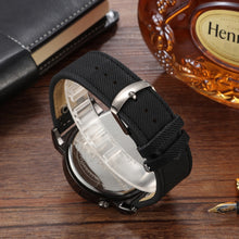 Load image into Gallery viewer, MILER Large Dial Dual Movement Canvas Band Men Wrist Watch