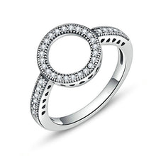 Load image into Gallery viewer, 2 PCS Alloy Lucky Circle Diamond Halo Rings, 6, 7, 8, 9, 10