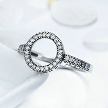 Load image into Gallery viewer, 2 PCS Alloy Lucky Circle Diamond Halo Rings, 6, 7, 8, 9, 10