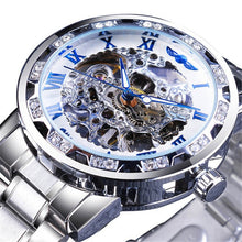 Load image into Gallery viewer, Winner Leisure Skeleton Diamond Luminous Pointer Watch Men Manual Mechanical Watch
