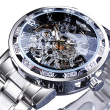 Load image into Gallery viewer, Winner Leisure Skeleton Diamond Luminous Pointer Watch Men Manual Mechanical Watch