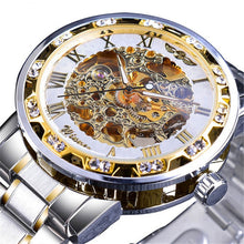 Load image into Gallery viewer, Winner Leisure Skeleton Diamond Luminous Pointer Watch Men Manual Mechanical Watch