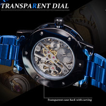 Load image into Gallery viewer, Winner Leisure Skeleton Diamond Luminous Pointer Watch Men Manual Mechanical Watch