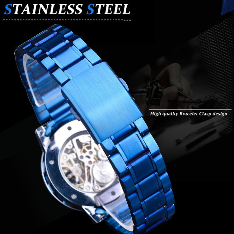 Winner Leisure Skeleton Diamond Luminous Pointer Watch Men Manual Mechanical Watch