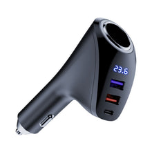 Load image into Gallery viewer, Car Charger Multifunctional Digital Display QC Charging Cigarette Lighter Adapter, AAC Dual USB, CCA Dual PD