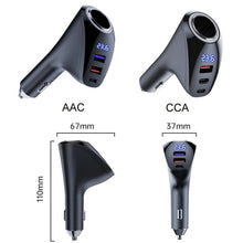 Load image into Gallery viewer, Car Charger Multifunctional Digital Display QC Charging Cigarette Lighter Adapter, AAC Dual USB, CCA Dual PD