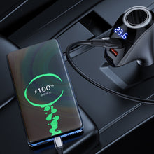 Load image into Gallery viewer, Car Charger Multifunctional Digital Display QC Charging Cigarette Lighter Adapter, AAC Dual USB, CCA Dual PD