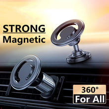 Load image into Gallery viewer, D19 Car Magnetic Mobile Phone Holder Rotatable Metal Navigation Bracket, Spec:, D19 Air Outlet (Black), D19 Extended (Silver), D19 Seat (Black), D19 Seat (Silver), D19 Sticker (Black), D19 Sticker (Silver), D19 Air Outlet (Silver), D19 Extended (Black)
