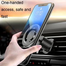 Load image into Gallery viewer, D19 Car Magnetic Mobile Phone Holder Rotatable Metal Navigation Bracket, Spec:, D19 Air Outlet (Black), D19 Extended (Silver), D19 Seat (Black), D19 Seat (Silver), D19 Sticker (Black), D19 Sticker (Silver), D19 Air Outlet (Silver), D19 Extended (Black)