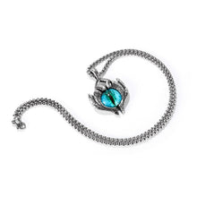 Load image into Gallery viewer, 1926 Retro Demon Eyes Men Titanium Steel Necklace, Style:, Single Pendant, Pendant+3x55cm Matching Chain, Pendant+4x70cm Matching Chain
