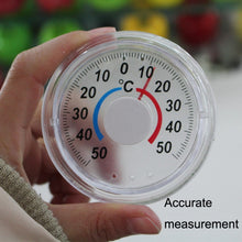 Load image into Gallery viewer, Round Plastic Doors And Windows Simple Pointer Winter And Summer Thermometer