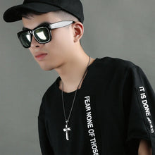 Load image into Gallery viewer, 1213 Three Layer Cross Necklace Titanium Steel Men Necklace, Steel Color Pendant+3x55cm Pearl Chain, Black Pendant+3x55cm Pearl Chain, Gold Pendant+3x55cm Pearl Chain, Steel Color Single Pendant, Black Single Pendant, Gold Single Pendant