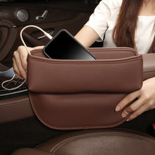 Load image into Gallery viewer, Multifunctional Car Seat Crevice Storage Box, Pattern:, No Logo(black), No Logo(Claret), No Logo(Mocha brown), No Logo(Saddling brown), No Logo(Beige)