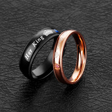 Load image into Gallery viewer, 606 Couple Ring Titanium Steel Ring, Size:, Men Style 7, Men Style 8, Men Style 9, Men Style 10, Men Style 11, Men Style 12, Men Style 13, Women Style 4, Women Style 5, Women Style 6, Women Style 7, Women Style 8, Women Style 9