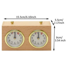 Load image into Gallery viewer, DT05a Retro Wood Shell Chess Clock Mechanical International Chess Clock, DT05a
