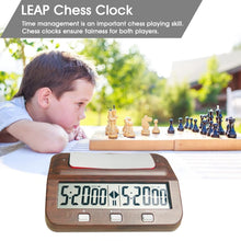 Load image into Gallery viewer, HQT101w Plastic Chess Clock Go Chess Timer, HQT101w Wood Grain