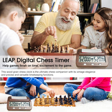 Load image into Gallery viewer, HQT101w Plastic Chess Clock Go Chess Timer, HQT101w Wood Grain
