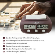 Load image into Gallery viewer, LEAP PQ9907S Chess Clock International Chess Go Clock, PQ9907S