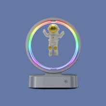Load image into Gallery viewer, Y-558 Magnetic Levitation Astronaut TWS Bluetooth Speaker With RGB Light,Style:, Golden Basic, Silver Basic, Golden Clock Model, Silver Clock Model, Golden Wireless Charging, Silver Wireless Charging