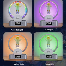 Load image into Gallery viewer, Y-558 Magnetic Levitation Astronaut TWS Bluetooth Speaker With RGB Light,Style:, Golden Basic, Silver Basic, Golden Clock Model, Silver Clock Model, Golden Wireless Charging, Silver Wireless Charging