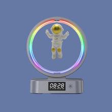 Load image into Gallery viewer, Y-558 Magnetic Levitation Astronaut TWS Bluetooth Speaker With RGB Light,Style:, Golden Basic, Silver Basic, Golden Clock Model, Silver Clock Model, Golden Wireless Charging, Silver Wireless Charging