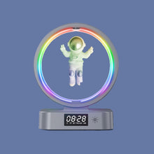 Load image into Gallery viewer, Y-558 Magnetic Levitation Astronaut TWS Bluetooth Speaker With RGB Light,Style:, Golden Basic, Silver Basic, Golden Clock Model, Silver Clock Model, Golden Wireless Charging, Silver Wireless Charging