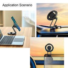 Load image into Gallery viewer, D27 Car Magnetic Telescopic Folding Navigation Mobile Phone Holder, D27 (Black), D27 (Silver)