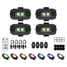 Load image into Gallery viewer, Vibration Remote Control Induction Motorcycle Wireless Strong Magnetic Warning Flash Light, 1 Light +1 RC, 2 Light +1 RC, 4 Light +1 RC