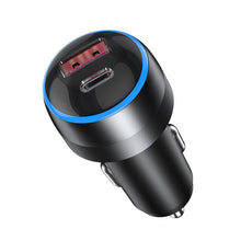 Load image into Gallery viewer, IBD355-1UC 18W+45W Smart Car Charger Dual-port Metal Phone Fast Charger, 63W