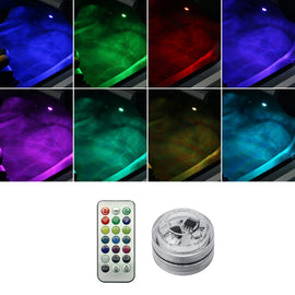 Car Modification Wireless Colorful Remote Control Atmosphere Light, 1 Light +1 RC, 2 Lights +1 RC, 4 Lights +1 RC, 8 Lights +1 RC