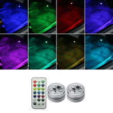 Load image into Gallery viewer, Car Modification Wireless Colorful Remote Control Atmosphere Light, 1 Light +1 RC, 2 Lights +1 RC, 4 Lights +1 RC, 8 Lights +1 RC