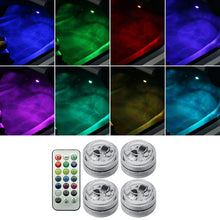 Load image into Gallery viewer, Car Modification Wireless Colorful Remote Control Atmosphere Light, 1 Light +1 RC, 2 Lights +1 RC, 4 Lights +1 RC, 8 Lights +1 RC