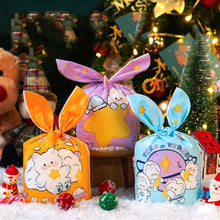 Load image into Gallery viewer, 1bag Candy Packaging Bags Baking Biscuit Gift Bags, Fresh Flower, Colorful Abstract Strip, Green White Cat, Red Fried Egg, Year Rabbit, Little Rabbit and Bear, White Christmas Boy Girl, White Rainy Animal, Green Scarf Bear, Space Rabbit, Red Snow Carni...