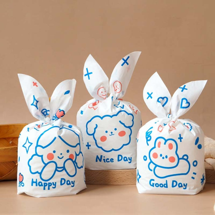 1bag Candy Packaging Bags Baking Biscuit Gift Bags, Fresh Flower, Colorful Abstract Strip, Green White Cat, Red Fried Egg, Year Rabbit, Little Rabbit and Bear, White Christmas Boy Girl, White Rainy Animal, Green Scarf Bear, Space Rabbit, Red Snow Carni...
