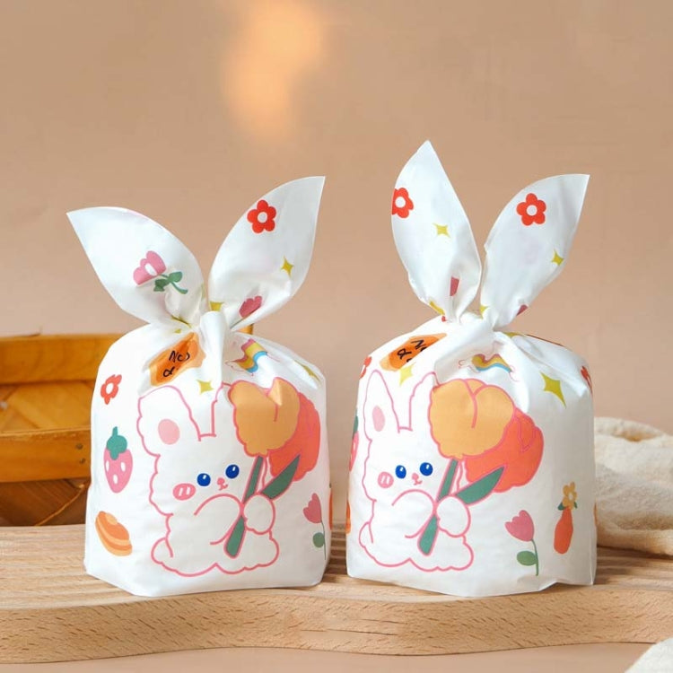 1bag Candy Packaging Bags Baking Biscuit Gift Bags, Fresh Flower, Colorful Abstract Strip, Green White Cat, Red Fried Egg, Year Rabbit, Little Rabbit and Bear, White Christmas Boy Girl, White Rainy Animal, Green Scarf Bear, Space Rabbit, Red Snow Carni...