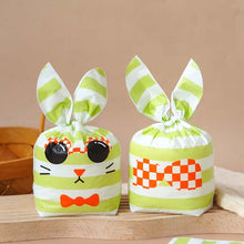 Load image into Gallery viewer, 1bag Candy Packaging Bags Baking Biscuit Gift Bags, Fresh Flower, Colorful Abstract Strip, Green White Cat, Red Fried Egg, Year Rabbit, Little Rabbit and Bear, White Christmas Boy Girl, White Rainy Animal, Green Scarf Bear, Space Rabbit, Red Snow Carni...