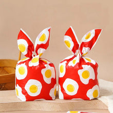 Load image into Gallery viewer, 1bag Candy Packaging Bags Baking Biscuit Gift Bags, Fresh Flower, Colorful Abstract Strip, Green White Cat, Red Fried Egg, Year Rabbit, Little Rabbit and Bear, White Christmas Boy Girl, White Rainy Animal, Green Scarf Bear, Space Rabbit, Red Snow Carni...
